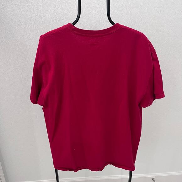 Champion Indiana University Hoosiers Crimson Red Script Graphic T-shirt~Men's XL - Picture 4 of 5